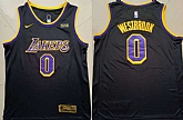 Lakers 0 Russell Westbrook Black Nike Earned Edition Swingman Jersey,baseball caps,new era cap wholesale,wholesale hats